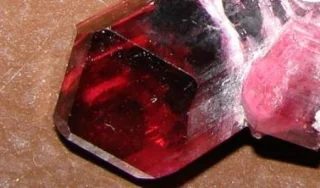 Mineral photo of Elbaite (var. rubellite) from locality Malkhan, Russia