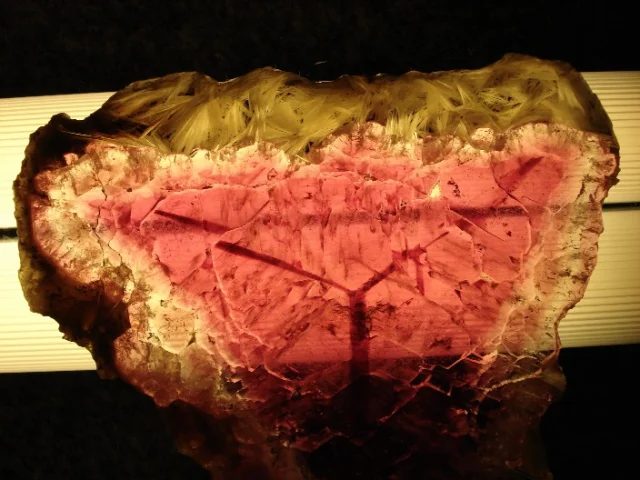 Mineral photo of Elbaite (var. rubellite) from locality Malkhan, Russia