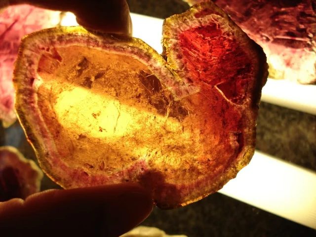 Mineral photo of Elbaite (var. rubellite) from locality Malkhan, Russia