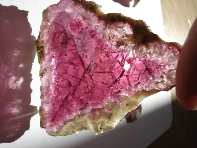 Mineral photo of Elbaite (var. rubellite) from locality Malkhan, Russia