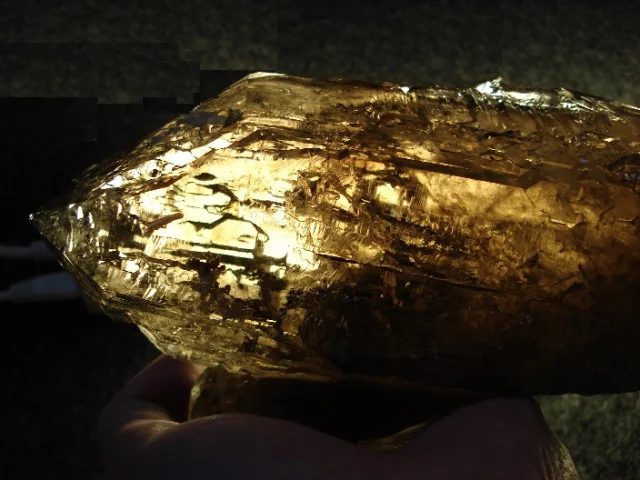 Mineral photo of Quartz (var. smoky) from locality Teofilo Otoni, Brazil