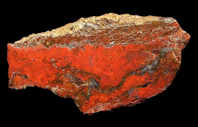 Pyrolusite, Jasper