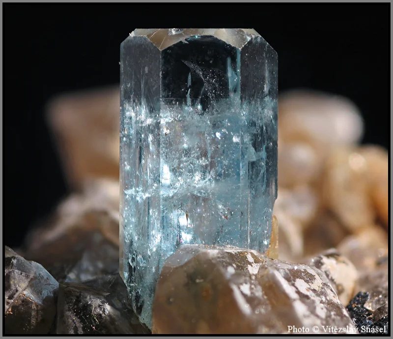 Mineral photo of Beryl (var. aquamarine) from locality Erongo, Namibia