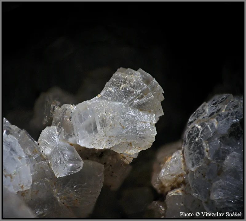 Mineral photo of Thomsonite-(Ca) from locality Folknáře, Pustý vrch, Czech Republic
