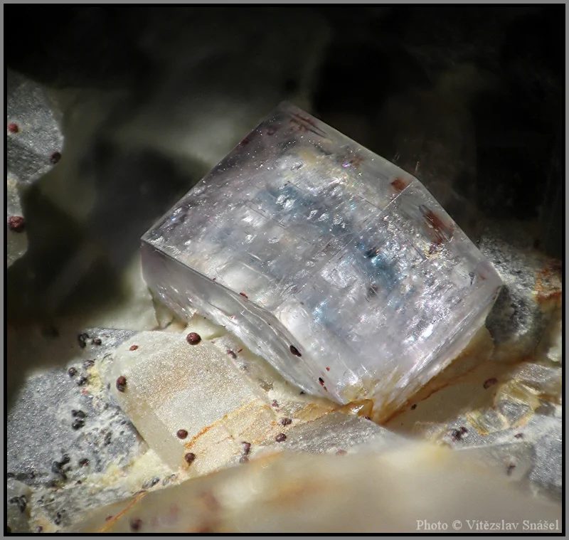 Mineral photo of Fluorapatite from locality Hubský peň, Horní Slavkov, Czech Republic