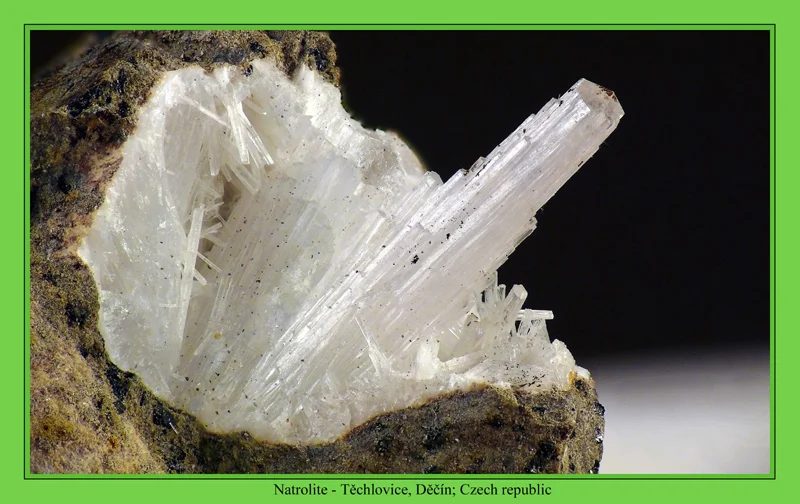 Mineral photo of Natrolite from locality Těchlovice, Czech Republic
