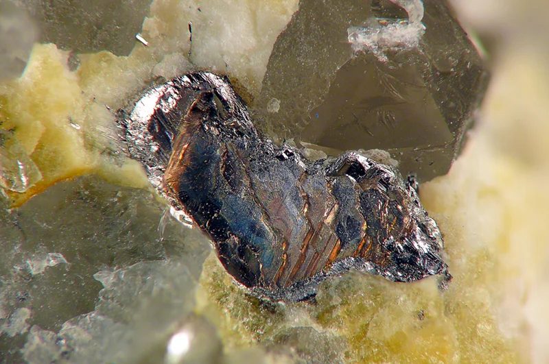 Mineral photo of Bismuth from locality Krupka, štola Barbora, Czech Republic
