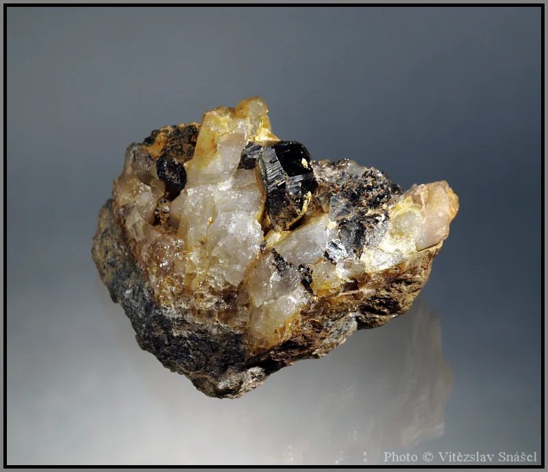 Mineral photo of Cassiterite from locality Krupka, Czech Republic