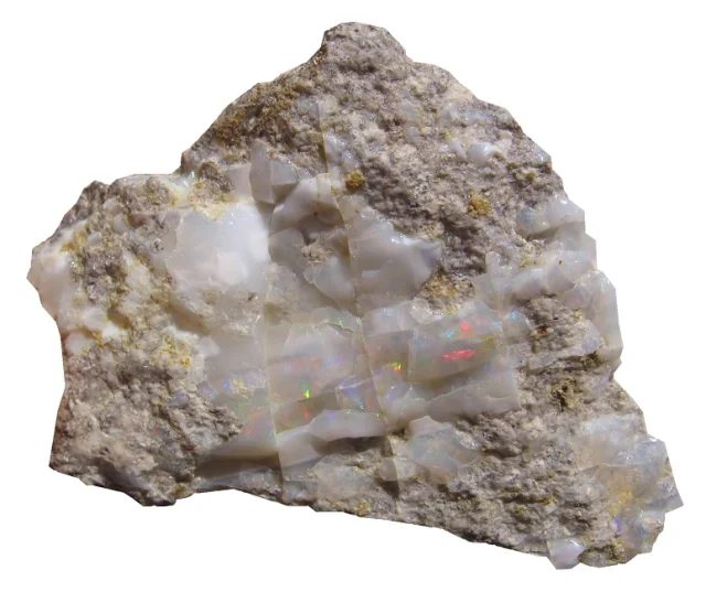 Mineral photo of Opal (var. precious) from locality Dubník, Slovakia