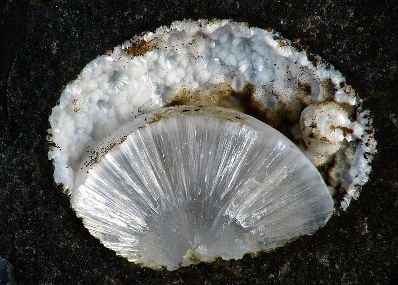 Mineral photo of Cowlesite from locality Kunratice, Czech Republic
