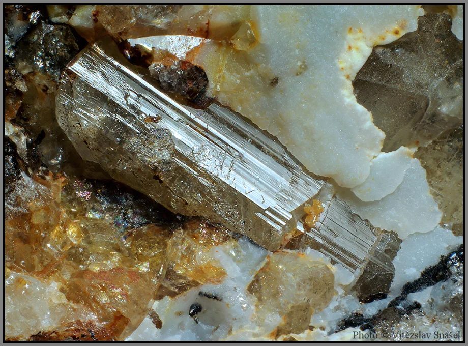 Mineral photo of Topaz from locality Krupka, Czech Republic