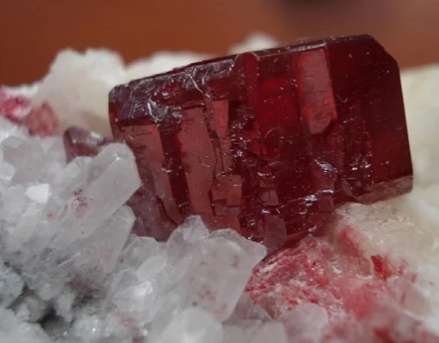 Mineral photo of Cinnabar from locality Tongbei, China