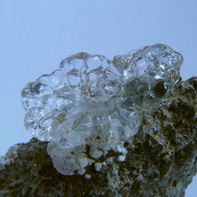 Mineral photo of Opal (var. hyalite) from locality Valeč, Czech Republic