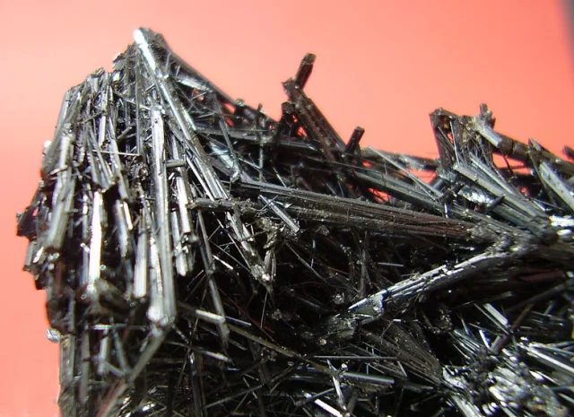 Mineral photo of Stibnite from locality Kremnica, Slovakia