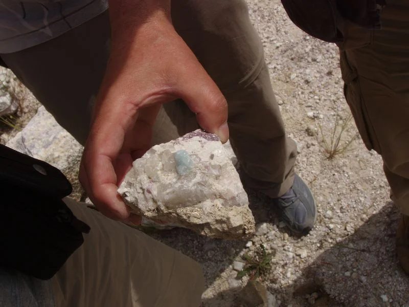 Mineral photo of Topaz from locality Gonçalo - Seixo Amarelo (Guarda), Portugal