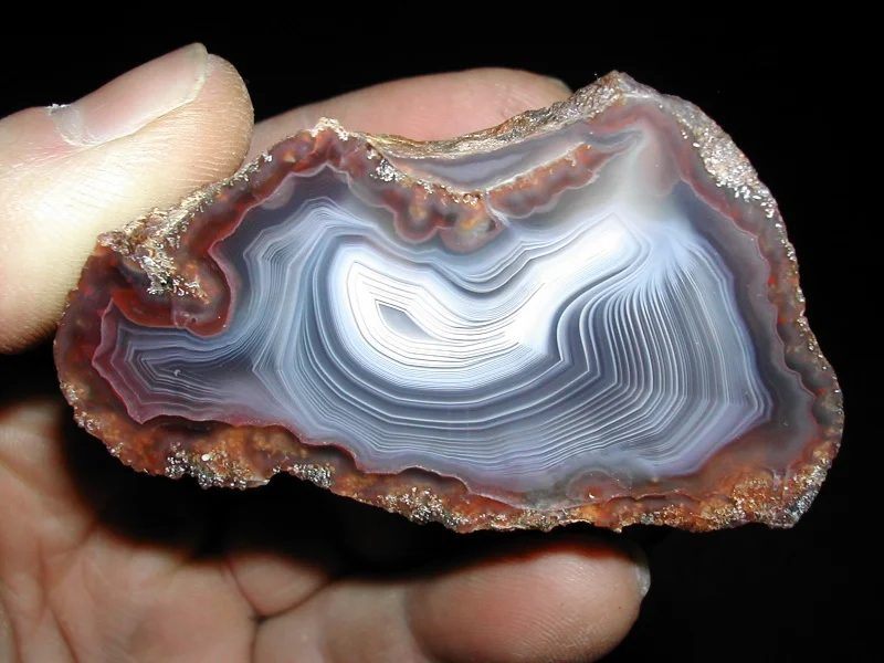 Mineral photo of Agate from locality Morcinov, Czech Republic