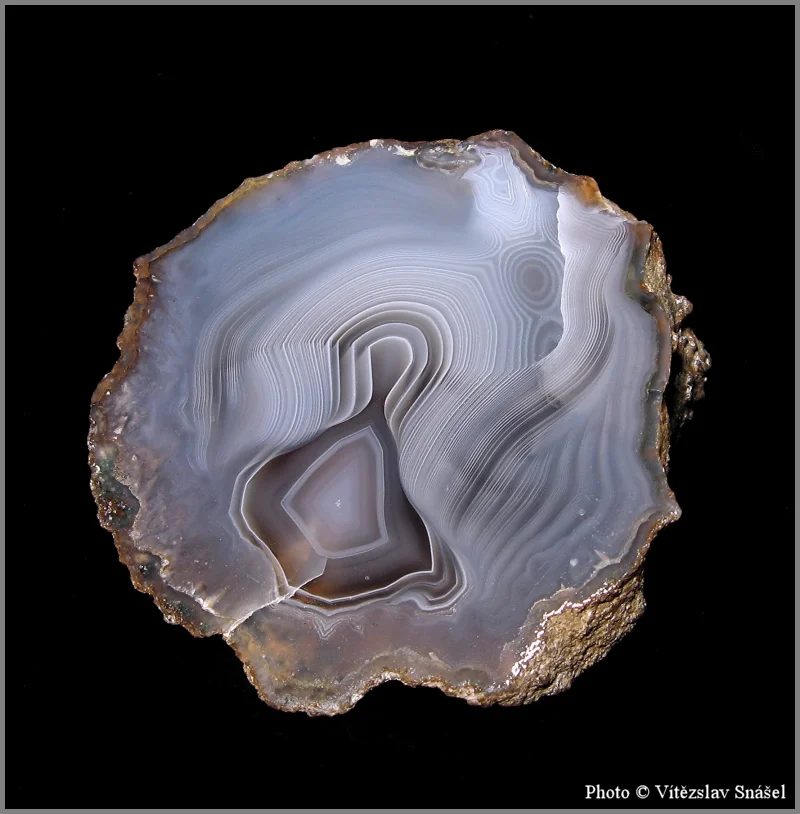 Mineral photo of Agate from locality Morcinov, Czech Republic