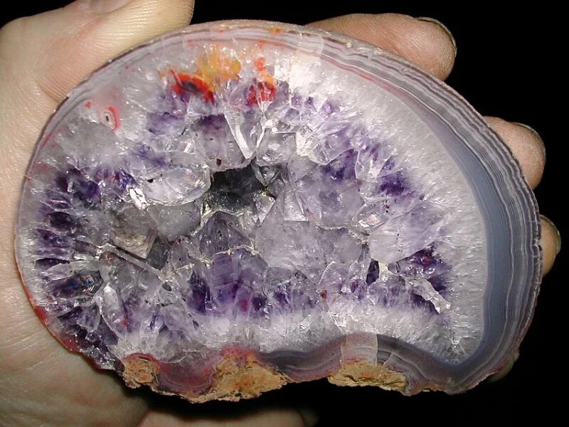 Agate, Quartz (var. amethyst)