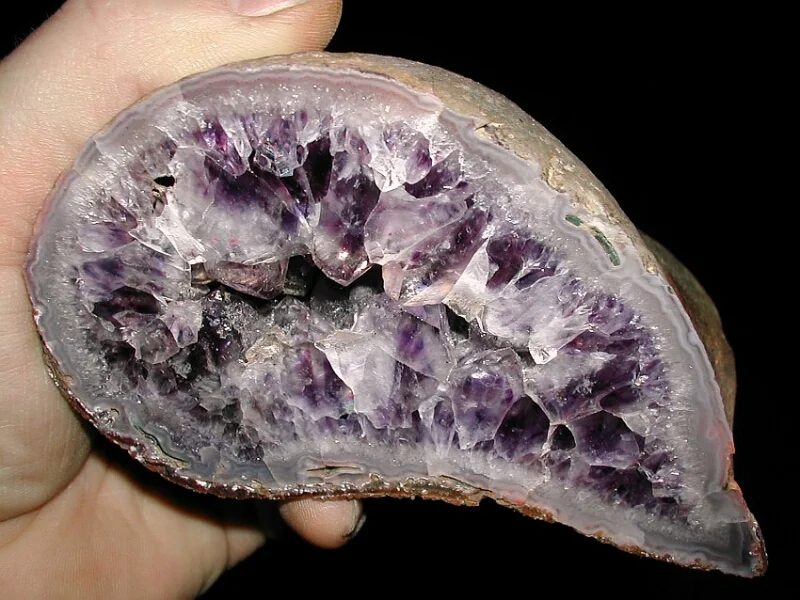 Agate, Quartz (var. amethyst)