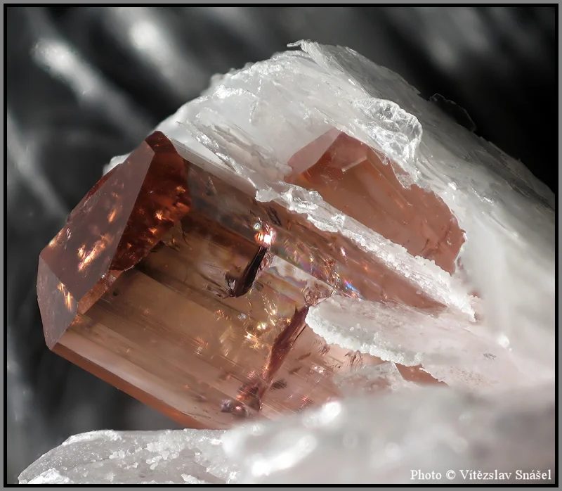 Mineral photo of Elbaite (var. rubellite) from locality Malkhan, Russia