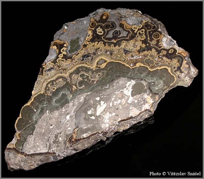 Mineral photo of Galena, Marcasite, Sphalerite from locality Olkusz, Poland