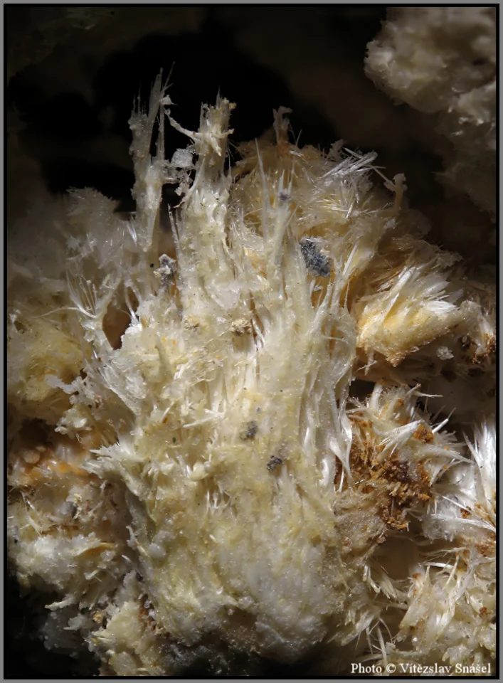 Mineral photo of Halotrichite from locality Dubník, Slovakia