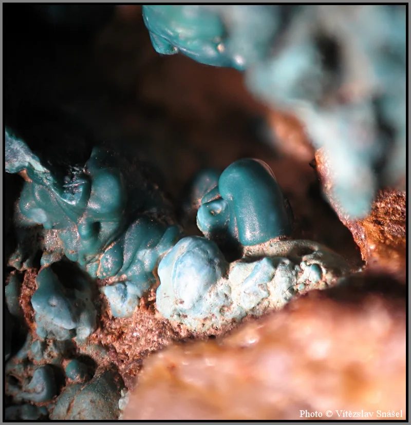 Mineral photo of Pseudomalachite from locality Lubietová, Slovakia