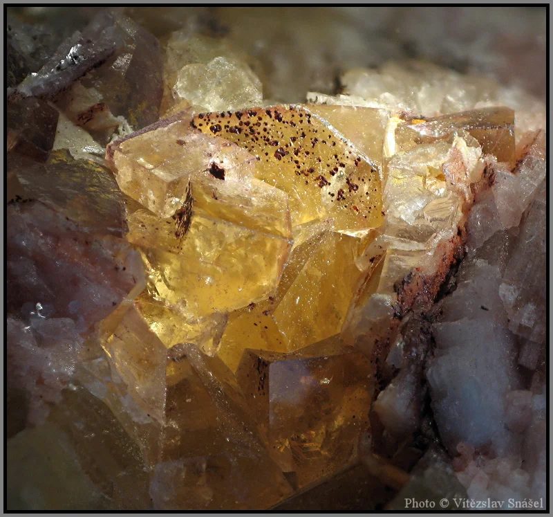 Mineral photo of Fluorite from locality Předklášteří, Dřínová, Czech Republic