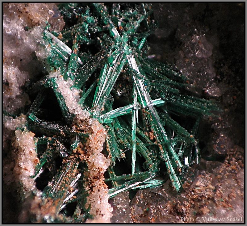Mineral photo of Malachite from locality Borovec, Czech Republic