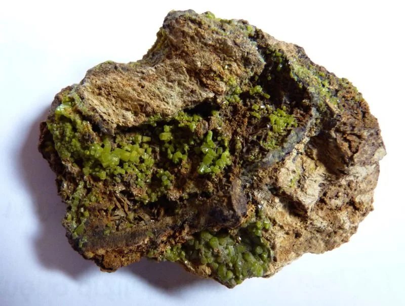 Mineral photo of Pyromorphite from locality Nová Ves u Rýmařova, Czech Republic