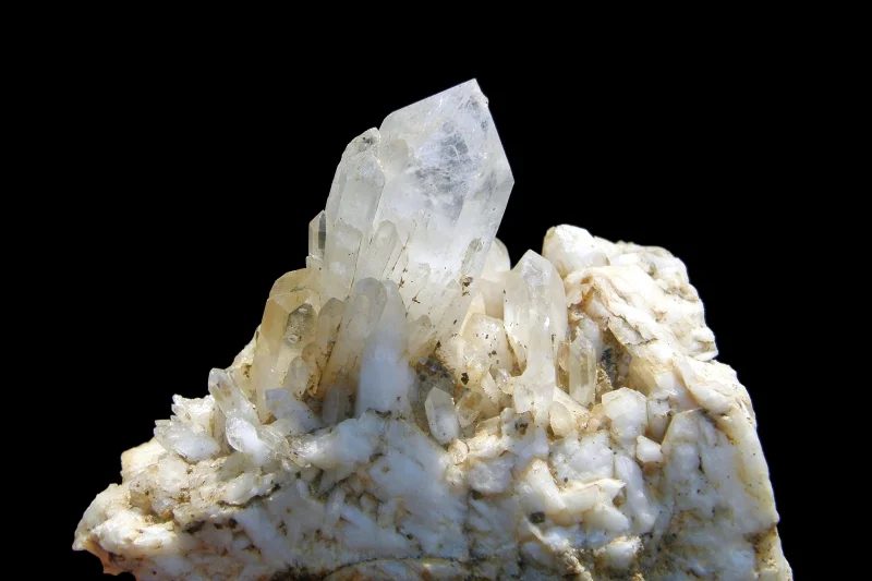 Mineral photo of Quartz from locality Dražíč, Czech Republic