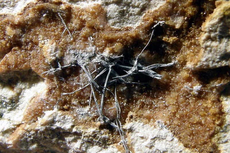 Mineral photo of Bismuthinite from locality Krupka, Czech Republic