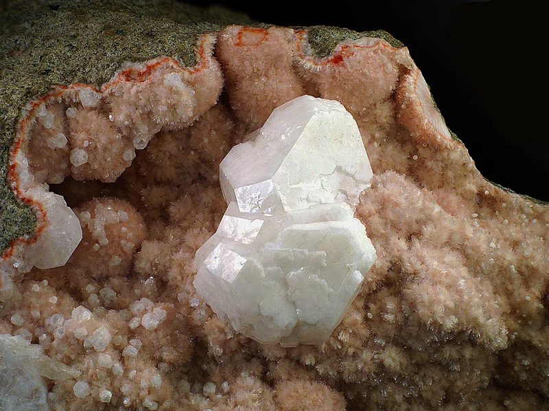 Mineral photo of Fluorapophyllite from locality Mariánská skála, Ustí nad Labem, Czech Republic