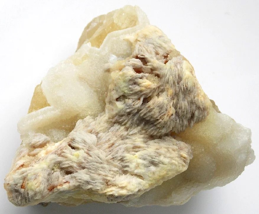 Mineral photo of Baryte, Quartz from locality Běstvina, Czech Republic