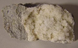 Mineral photo of Chabazite-(Sr) from locality Řepčice, Czech Republic