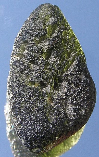 Mineral photo of Moldavite from locality Mohelno, Czech Republic