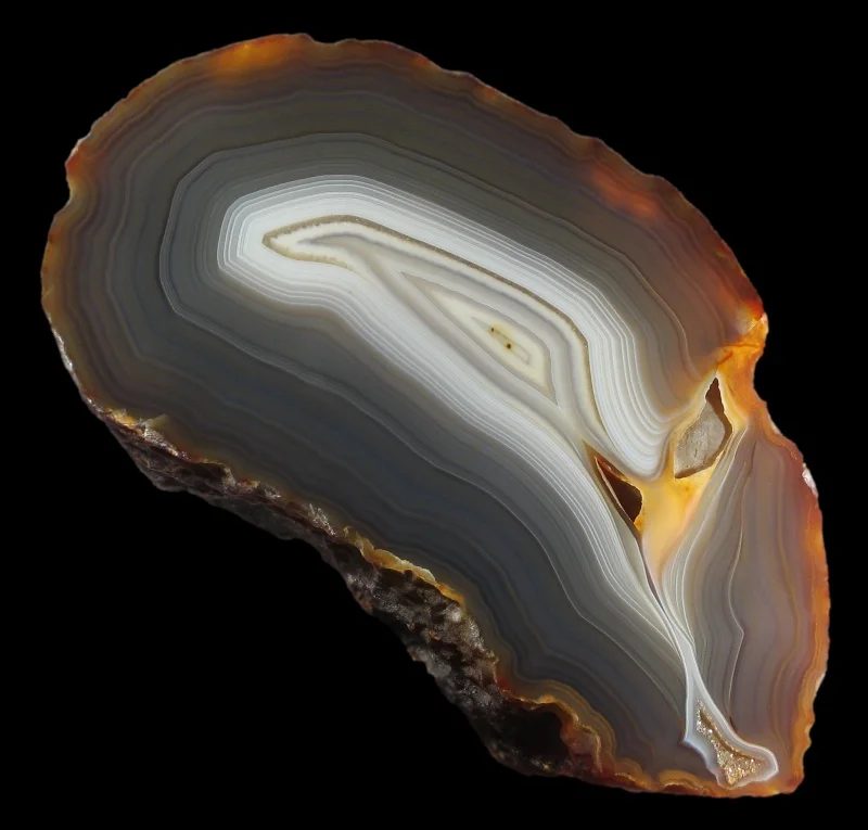 Mineral photo of Agate from locality Rio Grande do Sul, Brazil