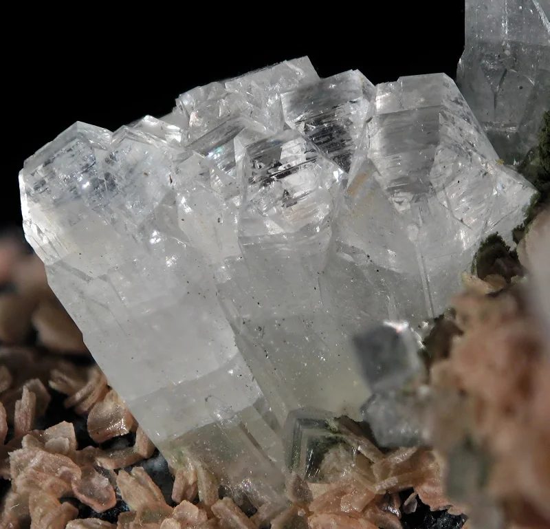 Mineral photo of Apophyllite, Stilbite from locality Poonah, India