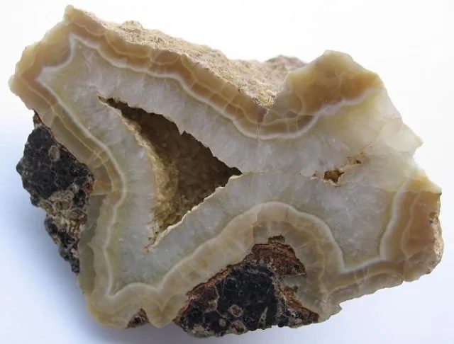 Mineral photo of Aragonite, Calcite from locality Korozluky, Czech Republic