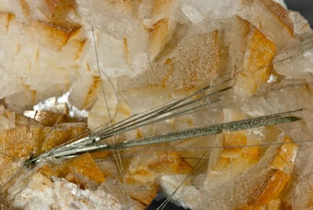 Mineral photo of Millerite from locality Kladno, Czech Republic
