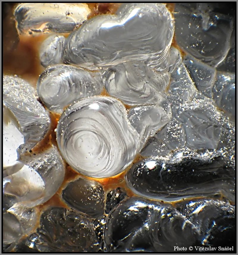 Mineral photo of Opal (var. hyalite) from locality Valeč, Czech Republic