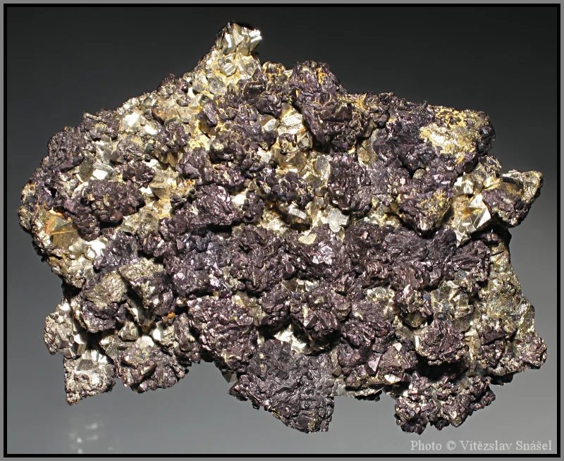 Mineral photo of Pyrite, Sphalerite from locality Cavnic, Romania