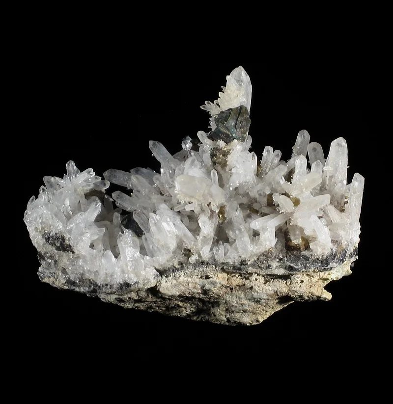 Pyrite, Quartz