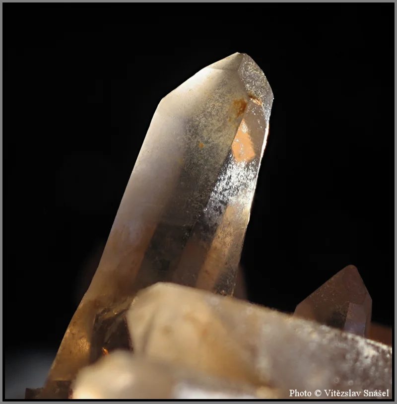 Mineral photo of Quartz (var. smoky) from locality Dolní Bory, Czech Republic