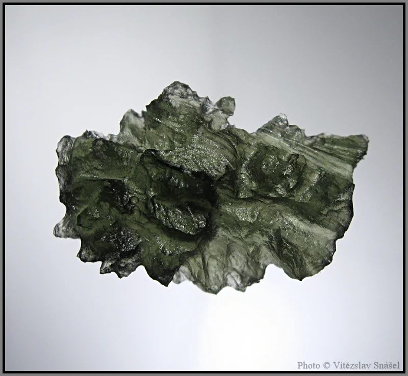 Mineral photo of Moldavite from locality Besednice, Czech Republic
