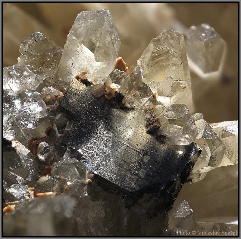 Mineral photo of Pyrite, Quartz from locality Cavnic, Romania