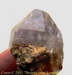 Mineral photo of Quartz (var. amethyst) from locality Nové Veselí, Czech Republic