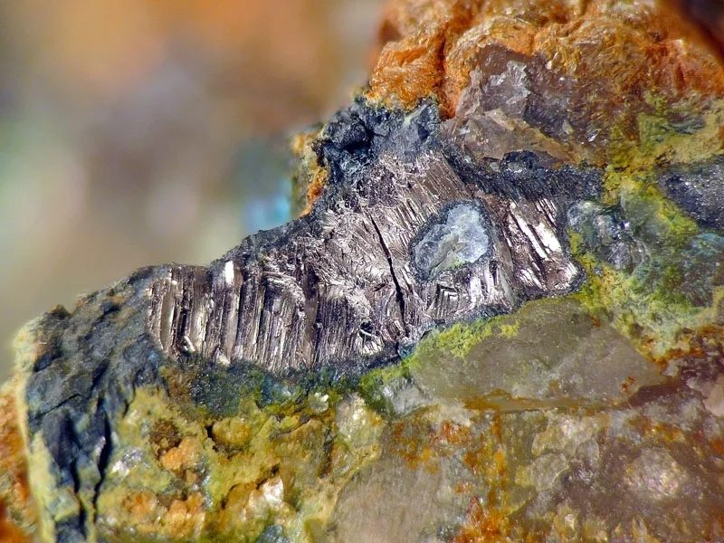 Mineral photo of Bismuth from locality Krupka, Czech Republic
