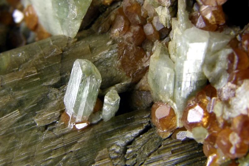 Diopside, Grossular, Vesuvianite