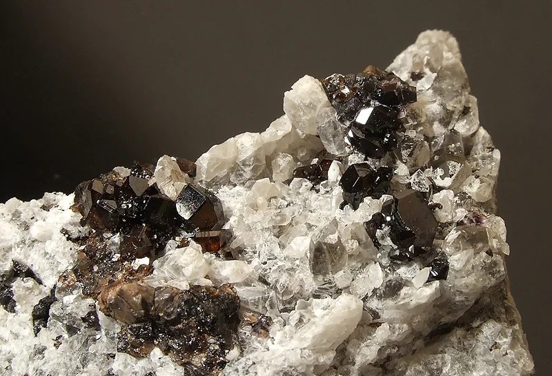 Mineral photo of Cassiterite from locality Krupka, Czech Republic